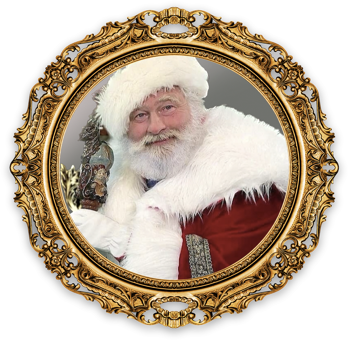 Real bearded Santa Kringle in classic red suit at Christmas event in Irwin, PA – authentic Santa hire for Pittsburgh holiday parties and North Pole experiences